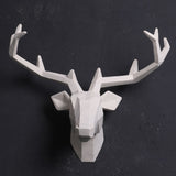 2017 Time-limited Home Decoration Accessories Furnishing Wood Resin Animal Head Hanging Pendant Bar Mural Deer Living Room Wall