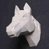 2017 Time-limited Home Decoration Accessories Furnishing Wood Resin Animal Head Hanging Pendant Bar Mural Deer Living Room Wall
