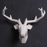 2017 Time-limited Home Decoration Accessories Furnishing Wood Resin Animal Head Hanging Pendant Bar Mural Deer Living Room Wall