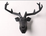 2017 Time-limited Home Decoration Accessories Furnishing Wood Resin Animal Head Hanging Pendant Bar Mural Deer Living Room Wall