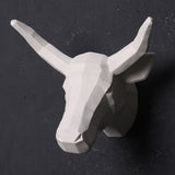 2017 Time-limited Home Decoration Accessories Furnishing Wood Resin Animal Head Hanging Pendant Bar Mural Deer Living Room Wall
