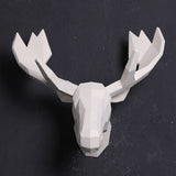 2017 Time-limited Home Decoration Accessories Furnishing Wood Resin Animal Head Hanging Pendant Bar Mural Deer Living Room Wall