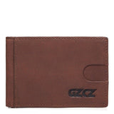 GZCZ Hot! Genuine Crazy Horse Cowhide Leather Money Clips High Quality Rfid Wallets Fashion Mini Purses Vintage Men Wallet Walet
