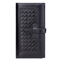 GZCZ Purse Wallet Female Famous Brand Card Holders Cellphone Pocket Genuine Leather Women