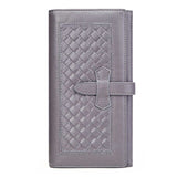 GZCZ Purse Wallet Female Famous Brand Card Holders Cellphone Pocket Genuine Leather Women