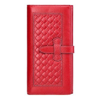 GZCZ Purse Wallet Female Famous Brand Card Holders Cellphone Pocket Genuine Leather Women