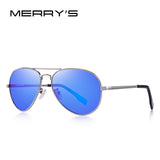 MERRY'S Men HD Polarized Pilot Sunglasses