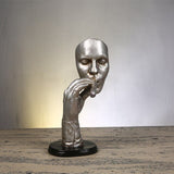 Imitation Copper Portrait of Sculpture Creative Home Decorative Resin Figurines Not Hear Talk See Study Room Decor Accessories