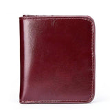 GZCZ High Quality Men'S Genuine Leather Wallet Vintage Short Male Wallets