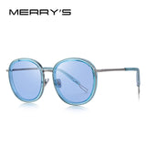 MERRYS DESIGN Women Fashion Sunglasses Oval Frame Sun Glasses Metal Temple