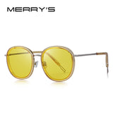 MERRYS DESIGN Women Fashion Sunglasses Oval Frame Sun Glasses Metal Temple