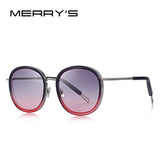 MERRYS DESIGN Women Fashion Sunglasses Oval Frame Sun Glasses Metal Temple