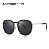 MERRYS DESIGN Women Fashion Sunglasses Oval Frame Sun Glasses Metal Temple