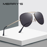 MERRYS DESIGN Men/Women Fashion Pilot Sunglasses Twin-Beams Frame Sun Glasses Metal Temple