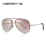 MERRYS DESIGN Men/Women Fashion Pilot Sunglasses Twin-Beams Frame Sun Glasses Metal Temple