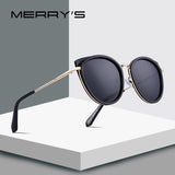 MERRYS DESIGN Women Cat Eye Sunglasses Ladies Fashion Polarized Sun glasses Metal Temple