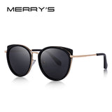 MERRYS DESIGN Women Cat Eye Sunglasses Ladies Fashion Polarized Sun glasses Metal Temple