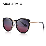 MERRYS DESIGN Women Cat Eye Sunglasses Ladies Fashion Polarized Sun glasses Metal Temple