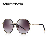 MERRYS DESIGN Women Fashion Sunglasses Oval Frame Sun Glasses Metal Temple