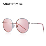 MERRYS DESIGN Women Fashion Sunglasses Oval Frame Sun Glasses Metal Temple