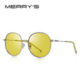 MERRYS DESIGN Women Fashion Sunglasses Oval Frame Sun Glasses Metal Temple