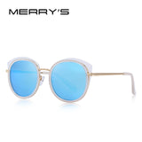 MERRYS DESIGN Women Fashion Cat Eye Polarized Sunglasses Metal Temple