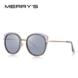 MERRYS DESIGN Women Fashion Cat Eye Polarized Sunglasses Metal Temple