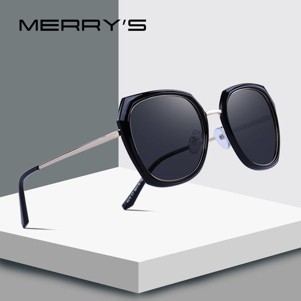 MERRYS DESIGN Women Brand Designer Sunglasses Fashion Polarized Sun Glasses Metal Temple