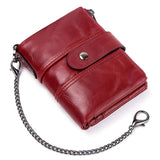 GZCZ HOT Brand Wallet Men Genuine Leather RFID Wallets Mini Coin Purse Short Male Clutch Walet Mens Small