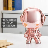 Nordic cute space boy plating astronauts ceramic ornaments flowers /plants vases Figurine Home Decor Accessories