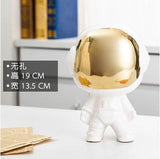 Nordic cute space boy plating astronauts ceramic ornaments flowers /plants vases Figurine Home Decor Accessories