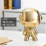 Nordic cute space boy plating astronauts ceramic ornaments flowers /plants vases Figurine Home Decor Accessories