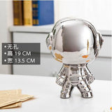 Nordic cute space boy plating astronauts ceramic ornaments flowers /plants vases Figurine Home Decor Accessories