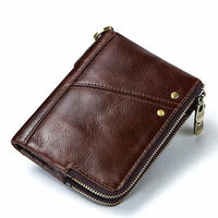 GZCZ 2019 Fashion Women Wallet Genuine Leather Zipper Design Female Short Rfid Purse With ID Card Holder Coin Pockets Mini Walet