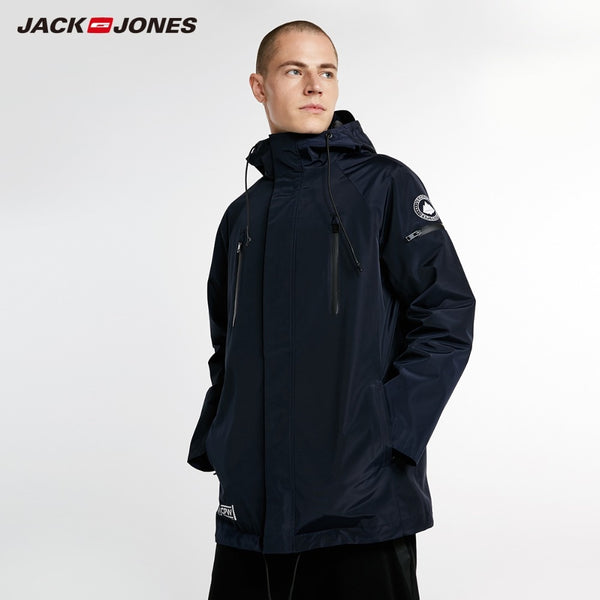 JackJones Men's Winter Reversible Style Hooded Cotton Jacket Slim Fit College Luxury Fleece Pilot Jackets Menswear|218309510