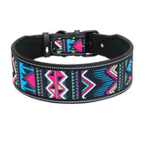 Reflective Nylon Dog Collar Adjustable Pet Collars For Medium Large Dogs Pitbull German Shepherd S M L