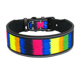 Reflective Nylon Dog Collar Adjustable Pet Collars For Medium Large Dogs Pitbull German Shepherd S M L