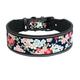 Reflective Nylon Dog Collar Adjustable Pet Collars For Medium Large Dogs Pitbull German Shepherd S M L