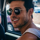 DJXFZLO Retro oval sunglasses Women/Men