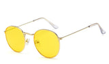 DJXFZLO Retro oval sunglasses Women/Men