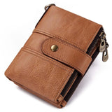 GZCZ 2019 Men'S Genuine Leather Wallet Fashion Small Men Wallets Clamp For Money Male Purse