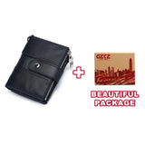 GZCZ 2019 Men'S Genuine Leather Wallet Fashion Small Men Wallets Clamp For Money Male Purse