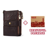 GZCZ 2019 Men'S Genuine Leather Wallet Fashion Small Men Wallets Clamp For Money Male Purse
