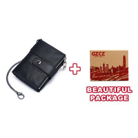 GZCZ 2019 Men'S Genuine Leather Wallet Fashion Small Men Wallets Clamp For Money Male Purse