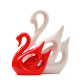 ERMAKOVA Ceramic Animal Figurine Decorative Statue Deer Porcelain Figurine Home Desktop Decor Christmas Birthday Wedding Gift