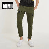MLMR Men's 100% Cotton Korean-style Printing Casual Trousers Slim Fit Pants Mens Cargo Pants 2019 Brand New Winter 218314507