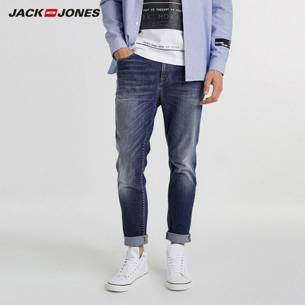 JackJones Men's Autumn &Winter Slim Fit Stretch Tight-leg Jeans J|218332501