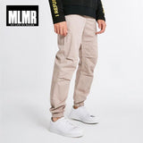 MLMR Men's Spring Stretch Cotton Pure Color Closure Cuffs Leisure Pants M|218314586