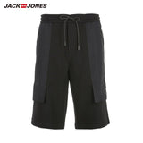 JackJones Men's Loose Fit 100% Cotton Letter Drawstring Sports Shorts | 2181SH507