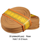 ERMAKOVA Incense Burner Holder Metal Tibetan Style Painted Enamel Zinc Alloy Coil Incense Crafts Home Office Decoration Gift